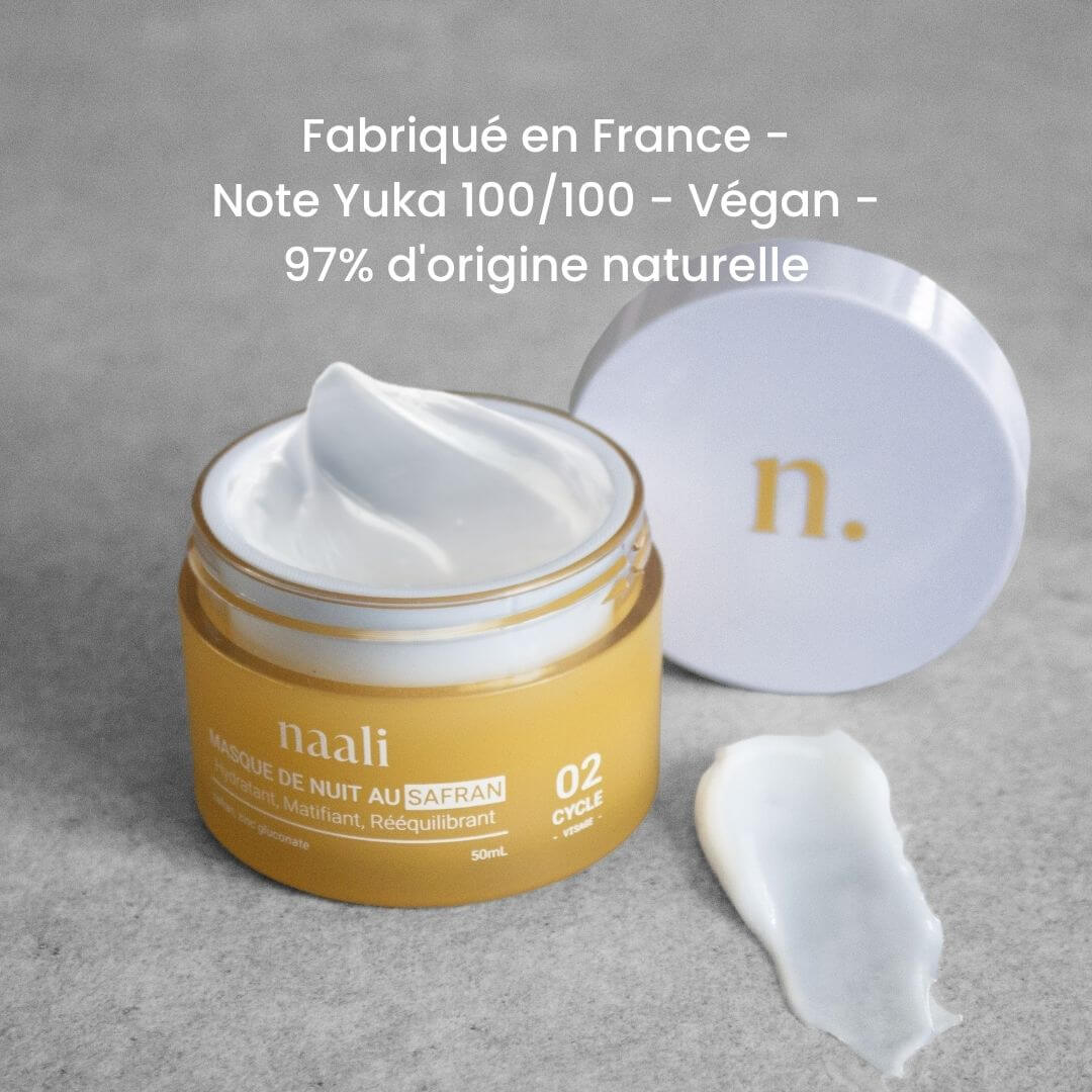 masque nuit safran hydratant rééquilibrant