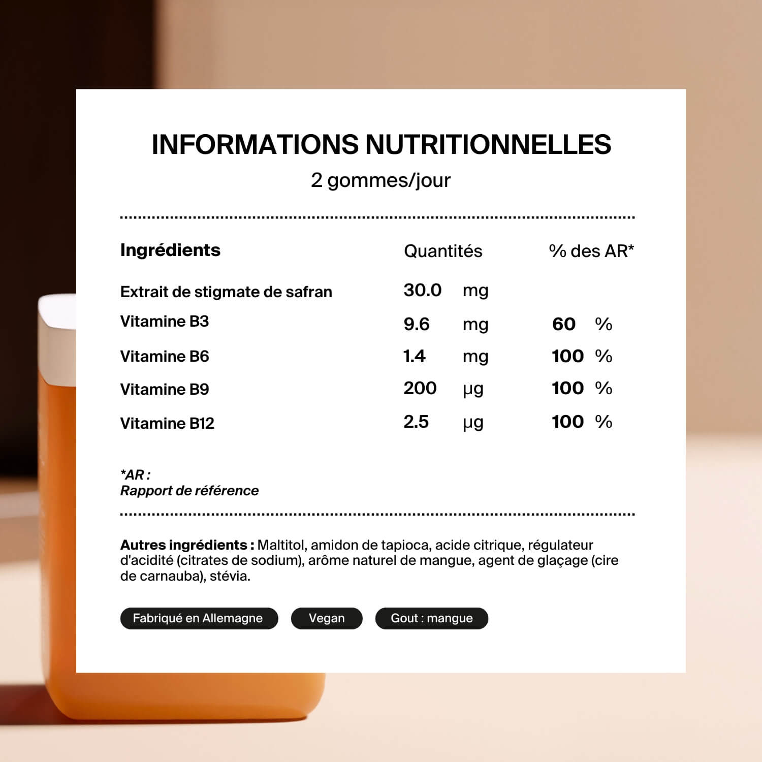 Gummies Anti-Stress au Safran