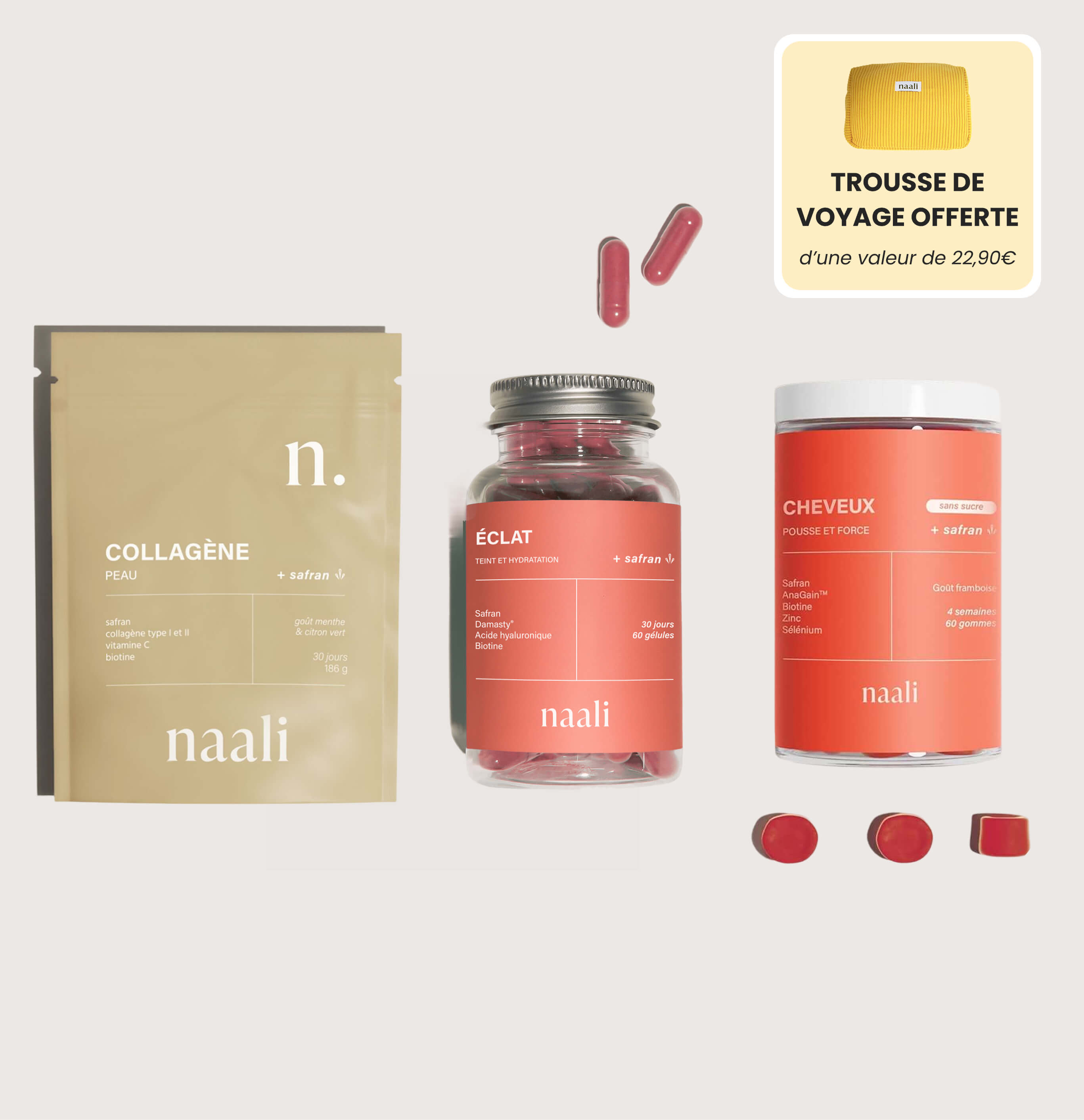 Pack Beauté : Collagène + Cheveux + Éclat