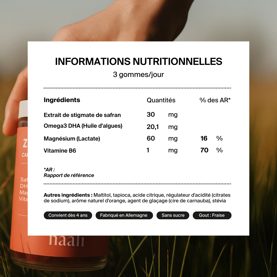 Zen - Gommes au safran dès 4 ans (Anciennement Zenkids)