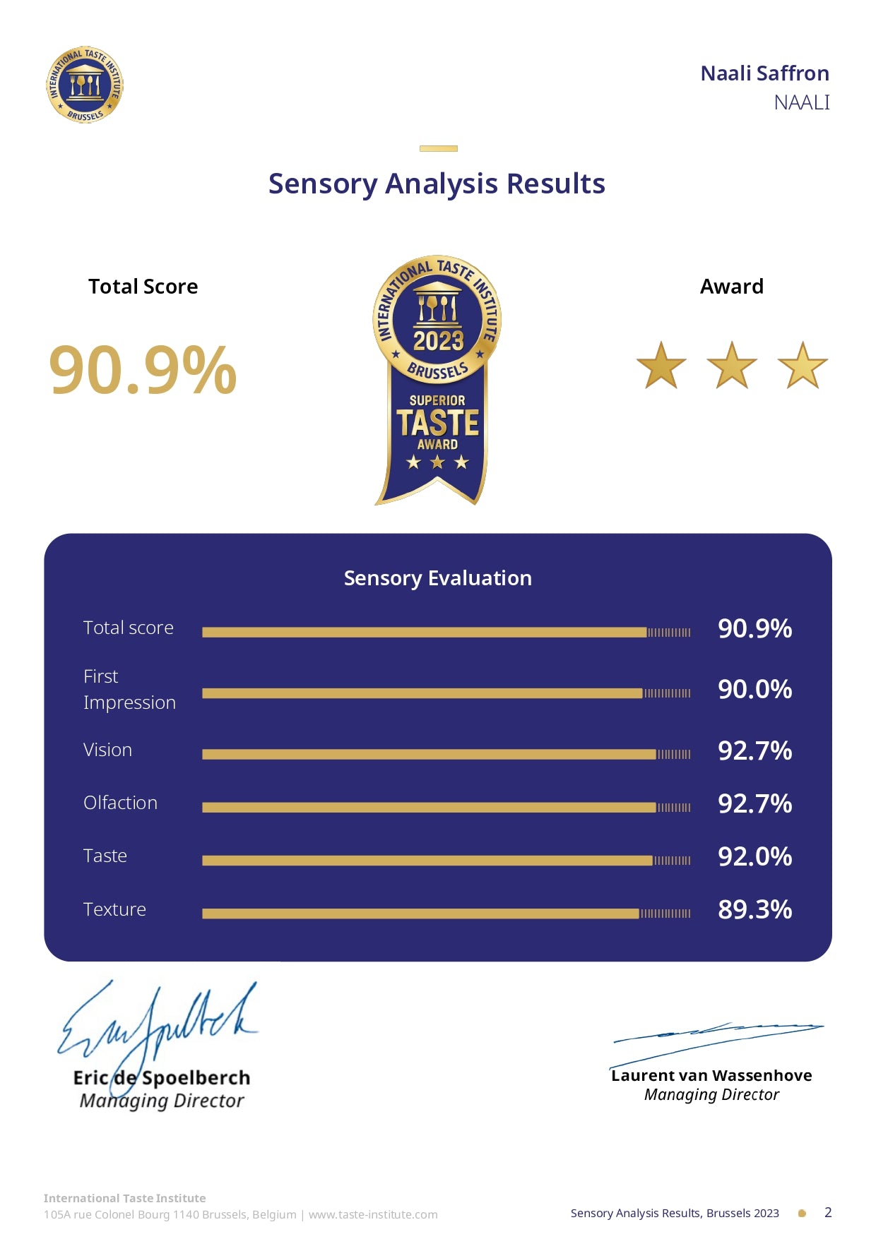 Safran d'Exception 100% Rouge