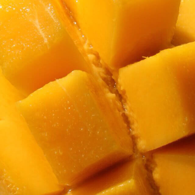 Cubes de mangue fraîche